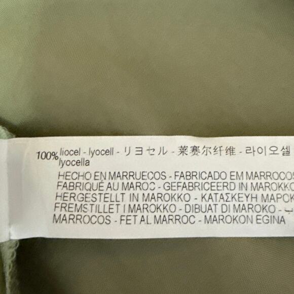 Zara Women's Green Notch Lapel Collar Pockets Open Front Blazer Coat Jacket XS - Picture 5 of 5